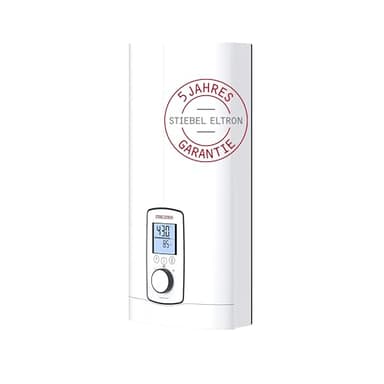 STIEBEL ELTRON Vollelektronischer Durchlauferhitzer DHE 27 kW, immer gradgenaue Wunschtemperatur, ECO-Modus, Multifunktionsdisplay, 2 Memory Tasten, Wellness-Programme, 202657