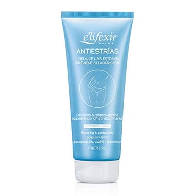 Elifexir Stretch Mark Cream Repariert Haut, Verhindert und Beseitigt Dehnungsstreifen und Narben + Elastizität, Feuchtigkeitsspendend - 200 ml