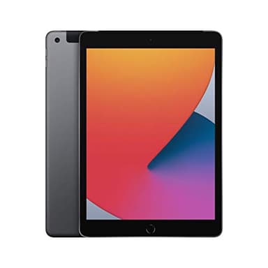 2020 Apple iPad (10,2-zoll, Wi-Fi + Zellular, 128GB) Space Grau (Generalüberholt)