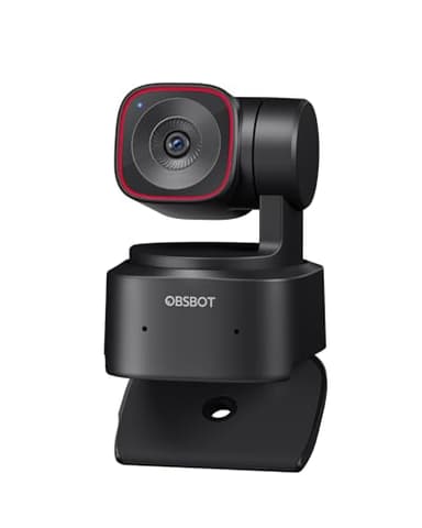 OBSBOT Tiny 2 Lite - 4K Webcam PTZ KI Tracking Streaming Kamera, Webcam mit Mikrofon, 1/2" Sensor, HDR, Gestensteuerung, 60 FPS PC Kamera, USB Web Cam für Meetings, Gaming, Video Calls, etc.