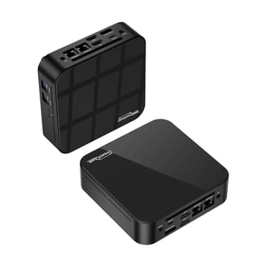 DreamQuest Mini PC Windows 11 Pro 16GB DDR4 512GB M.2 SSD Intel N95 (bis zu 3.4Ghz) Micro Desktop Computer mit HDMI/2x LAN/WiFi 5/BT 5/4xUSB3.2 für Office Klein PC Besser als N5105,Type C(Max 10Gbps)