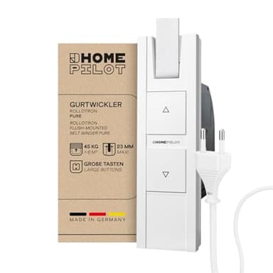 Home Pilot - Gurtwickler Pure, Rollladenantrieb. Elektrischer Gurtwickler | Nachrüstung | Unterputz - 10112345