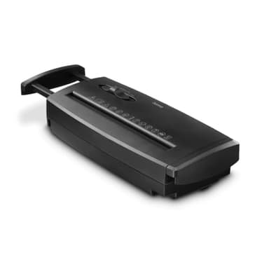 Hama Aktenvernichter P2 T2 E2 (Papierschredder mit Sicherheitsstufe, mit Einzug, auch für Plastikkarten, ideal als Aktenvernichter Aufsatz für Papierkorb, Streifenschnitt, ausziehbar) schwarz