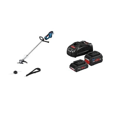 Bundle of Bosch Professional 18V System Akku-Freischneider GFR 18V-23 + Akku Starter-Set: 1x ProCORE18V 4.0Ah Akku + 1x ProCORE18V 5.5Ah Akku + Ladegerät GAL 1880 CV
