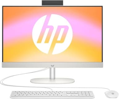 HP All-in-One PC | 23,8" FHD-Display | Intel Core i5-1335U | 16 GB DDR4 RAM | 512 GB SSD | Intel Iris Xe-Grafikkarte | Windows 11 Home | Weiß
