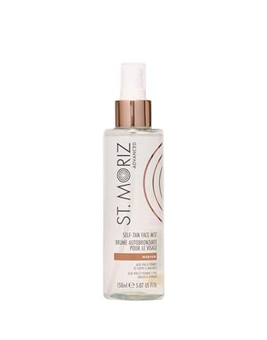 ST. MORIZ Self-tan Face Mist - Selbstbräuner zum allmählichen Aufbau einer Bräune im Gesicht, für die tägliche Anwendung geeignet - Mit Plegendem Kokosnussol - Dermatologisch getestet - 150ml