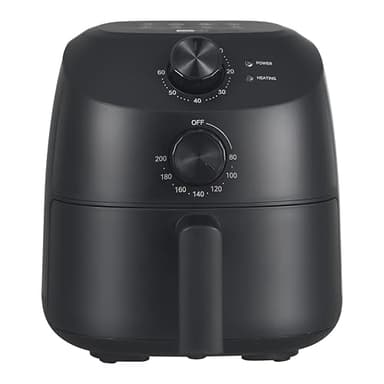 aeco Cube 2.0 Mini Airfryer – Kompakte Heißluftfritteuse, 2 Liter, BPA-frei, 60 Min. Timer, Antihaft, 80% weniger Öl, energieeffizient, Automatische Abschaltfunktion