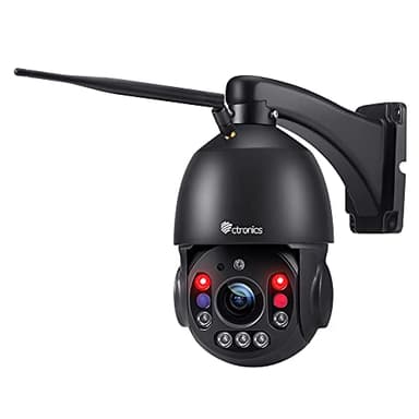 Ctronics 5MP 30X Optischer Zoom Überwachungskamera Aussen WLAN 2,4/5GHz, IP Kamera Outdoor mit Personenerkennung/Auto Tracking/Zoom, 150M Nachtsicht, Bluetooth/Cloud/PC, Metal