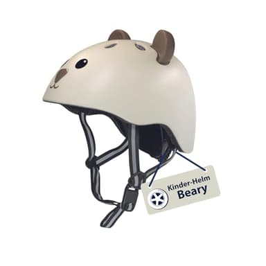 HUDORA Kinderhelm mit süßem Tier-Motiv - Bequemer Kleinkind-Helm in XXS/XS - Sicherer Fahrradhelm - Hochwertiger Kinder-Helm für Mädchen & Jungen - Ideal für Laufrad/Scooter & Fahrrad