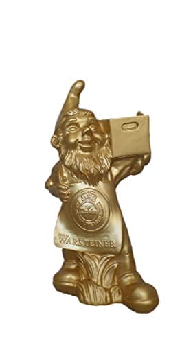 Warsteiner Gartenzwerg in Gold