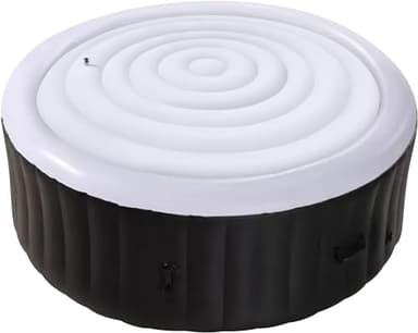 165cm Aufblasbare Abdeckung Whirlpool - Mspa Whirlpool Thermoabdeckung Rund -Thermoabdeckung für Whirlpools Outdoor Winterfest 6 Personen