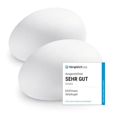 EASYmaxx 2er-Set LED Solarleuchte mit Farbwechsel | Deko Gartenleuchte mit LED Beleuchtung | Wunderschöne Lichteffekte mit Tageslichtsensor In & Outdoor | Gartendeko Witterungsbeständig IP67, Stein