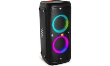 JBL PartyBox 310 - Kabelloser Bluetooth-Party-Lautsprecher mit integrierter dynamischer Beleuchtung, Karaoke-Modus, kraftvoller Bass und JBL App-Unterstützung, Schwarz