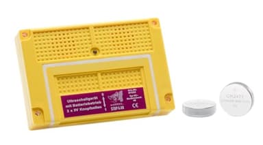 STOP&GO Marderabwehr 4B Batterie Ultraschallgerät mit Frequenzmodulation – ohne Bordnetzanschluss – superflache Slimline-Bauweise - inkl. 2 Batterien