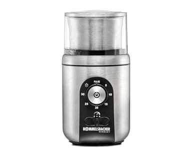 ROMMELSBACHER Gewürz- & Kaffeemühle EGK 250, 2 Edelstahlbehälter mit Schlagmesser & Spezialmesser, Füllmenge 70 g, Mahlgrad über Mahldauer wählbar, auch für Pesto, Gewürze, Nüsse, Zucker