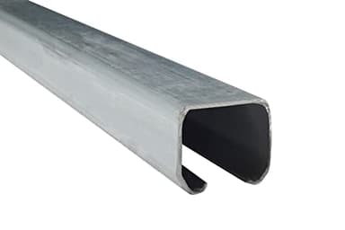 SCHARTEC Schiebetor Profil Laufschiene für Schiebetür aus Stahl, 2m - Schiene für Außenbereich, Hoftor, Einfahrtstor - Laufschienen für einfache Türbewegung