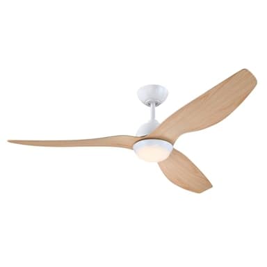 Westinghouse Lighting 7316140 Magnolia, moderner mattweißer 132 cm Deckenventilator, LED-Leuchte mit Opalmilchglas und Farbtemperaturwechsel, inklusiv Fernbedienung, DC-Motor