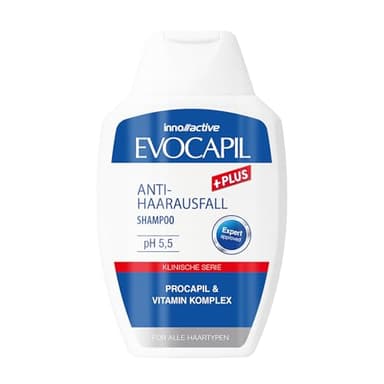 Evocapil - Haar Vitamine - 300ml Haarshampoo mit Keratin, Biotin, Protein und Aminosäuren - Für Anwendungen nach Haartransplantationen - schützt und pflegt das Haar