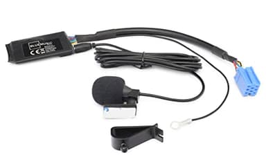 BlueMusic Bluetooth Freisprechen Audio Adapter kompatibel mit 8pin Mini-ISO Audi Chorus 2, Concert Symphony Navigation Plus 1/2, RNS-D - VW Gamma 5 MCD MFD 1 - SEAT Alana Aura - Skoda MFD1 Symphony