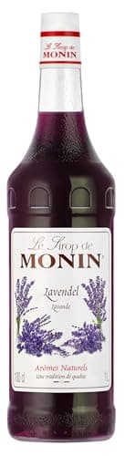 Monin Sirup Lavendel (1 x 1,0l) - für Cocktails, Limonaden und Desserts - Aromatisch, Natürlich und Blumig