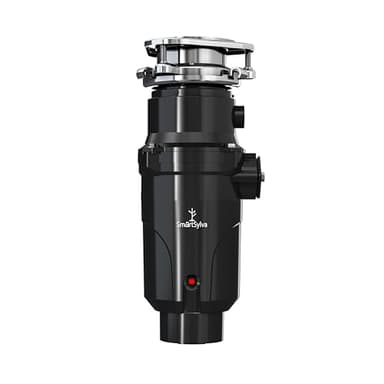 SmartSylva Müllzerkleinerer Edelstahl-Lebensmittelabfallzerkleinerer für die Küchenspüle 3/4 PS-Netzkabel im Lieferumfang enthalten