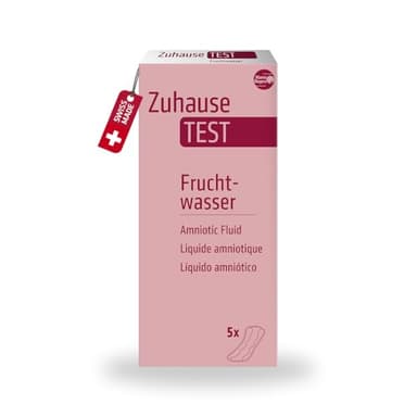 NanoRepro ZuhauseTEST Fruchtwasser, Selbsttest zur Erkennung von Fruchtwasserabgang (Amniotic Leak Self-Test), Heimtest zur Anwendung in der Schwangerschaft, 5 Slipeinlagen