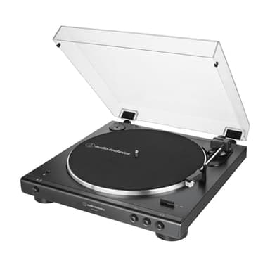 Audio-Technica LP60XBTWH Vollautomatischer Stereo-Plattenspieler mit Riemenantrieb Weiß