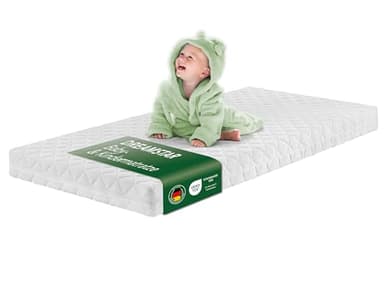 DREAMSTAR Ergo Kids Junior Babymatratze und Kindermatratze | Öko-TEX® | hautfreundlicher Bezug abnehmbar und waschbar bei 95 Grad | 80 x 160 cm