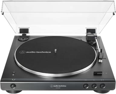 Audio-Technica LP60XBTBK Vollautomatischer Stereo-Plattenspieler mit Riemenantrieb Schwarz
