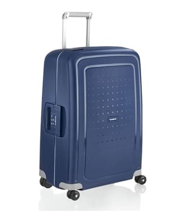 Samsonite S'Cure - Spinner L Koffer, L 75 cm, 102 L, Blau (Dark Blue)