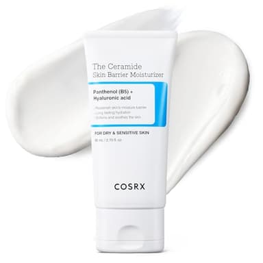 COSRX Ceramide Skin Barrier Feuchtigkeitscreme fürs Gesicht mit 7 Ceramiden, Hyaluronsäure & Panthenol für alle Hauttypen, langanhaltende Feuchtigkeit, 80 ml, Korean Skincare