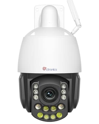 Ctronics 5MP 30X Optischer Zoom, 180 m IR & 80 m Farb-Nachtsicht Überwachungskamera Aussen, Auto Tracking, 60 Voreinstellungen, Dual-Band WLAN, FTP/NVR, 128GB TF/Cloud, App/PC, Metal