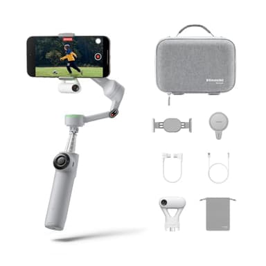 Insta360 Flow 2 Pro Smartphone-Gimbal-Stabilisator für iPhone & Android, KI-Smartphone-Gimbal, Smartphone-Stabilisator für Reisen & Vlogs, Videos - Ultimatives Creator-Bundle Grau