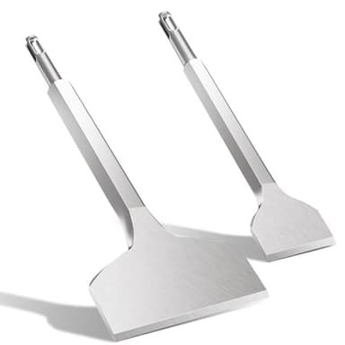 Fliesenmeißel, Lytool 2 tlg. Flachmeißel SDS Plus 280 x 100 mm | 250 x 40 mm, SDS Plus Meißel Breit breitmeißel für Fliesen, Fliesenkleber, Beton, Naturstein, Mauerwerk usw. entfernen