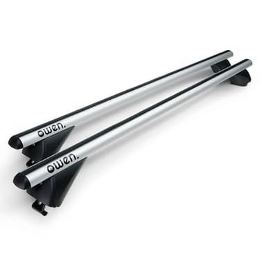 Owen 3.0 Dachträger Universal 120cm I Bündige Schiene, geschlossene Reling I Relingträger 120cm aus Alu bis 90kg Universal