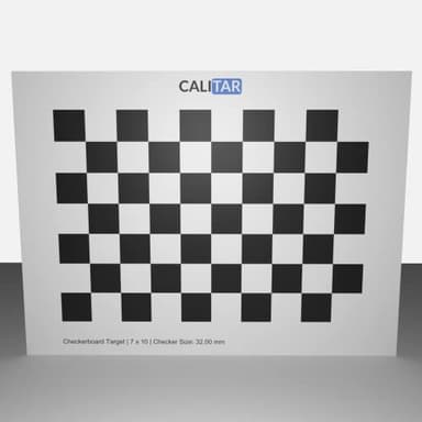 CALITAR Calibration Target | Board | Kamerakalibrierung | Checker Radon Circle Charuco | Referenztafel | Machine Vision (400 x 300 mm, Checker - Medium Resolution)
