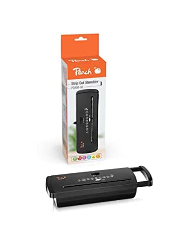 Peach PS400-00 Streifenschnitt Aktenvernichter, 6 Blatt - grosser Blatteinzug für effizientes schreddern