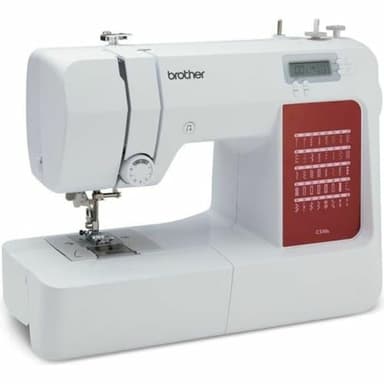 Brother CS10s Classic (40 Stiche) - Computer-Nähmaschine, Weiß, Rot