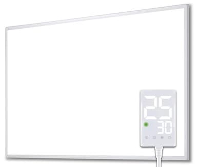 Heidenfeld Infrarotheizung HF-HP100-3 | 𝟭𝟬 𝐉𝐀𝐇𝐑𝐄 𝐆𝐀𝐑𝐀𝐍𝐓𝐈𝐄 - 500 Watt - Bis 12 m² - Infrarot Heizkörper - Elektroheizung mit Thermostat - Überhitzungsschutz (HF-HP100-3 500 Watt)