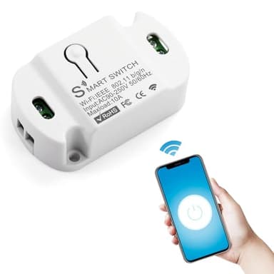 HNCY Smart Lichtschalter Alexa, WLAN Schalter Smart Life, WLAN Lichtschalter SmartHome, mit Sprachsteuerung/Timer, SmartLife/Tuya App Steuerung, Kompatibel Alexa/Google Assistant