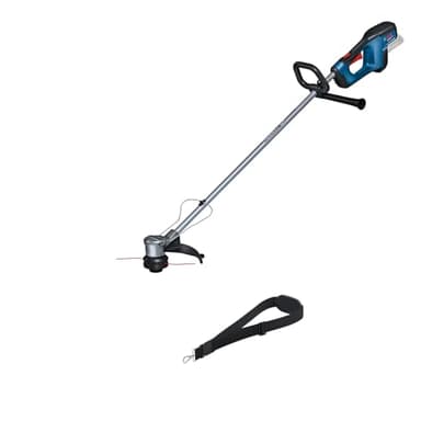 Bosch Professional 18V System Akku-Rasentrimmer GRT 18V-33 (bürstenloser Motor, Schnittkreisdurchmesser von 33 cm, inkl. 1x Schultergurt, 1x Fadenspuleneinheit)