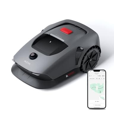 MOVA 600, Rasenmäher Roboter 3D-LiDAR Mähroboter ohne Begrenzungskabel & Genaue Kartierung 600 m², Smarte Hindernisvermeidung, App-Steuerung, U-förmiges Schneiden, Leiser Betrieb, Sicherheitswarnungen