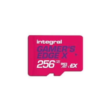Integral 256GB Gamer's Edge X microSD Express für Switch 2 – bis zu 890MB/s Lesen, 750MB/s Schreiben, 4K, A1, NVMe, High-Speed Gaming, kürzere Ladezeiten, ultraschneller Speicher