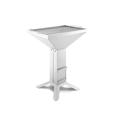 THÜROS T4 - 4-Füße Grillfläche: 40 x 60 cm, Holzkohlegrill, Edelstahl, 3 Racks, 24 kW (86400 BTU), Freistehend, Außenbereich