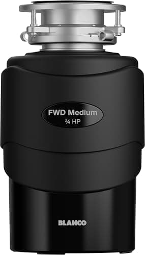 BLANCO FWD Medium | Küchenabfallzerkleinerer 0,75 PS | Abfallentsorger für Spüle in der Küche | Müllzerkleinerer für Entsorgung von Speisereste und Lebensmittelabfälle | 1200 ml Kapazität | Ø 20,3 cm