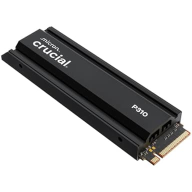 Crucial P310 PS5 SSD 4TB PCIe Gen4 NVMe M.2 Interne Festplatte mit Kühlkörper, bis 7100 MB/s, Gaming für PS5, Desktop PC - CT4000P310SSD5-01