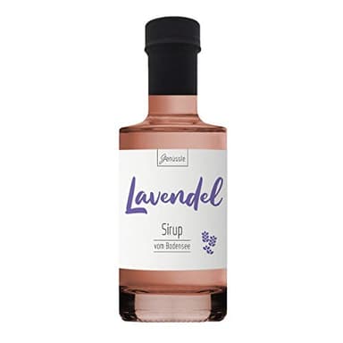 Lavendelblüten-Sirup 200ml - Genüssle Lavendelsirup vom Bodensee - Lavendelsirup aus echten heimischen Lavendel - natürlich ohne Zusatzstoffe