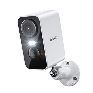 ieGeek 2K/3MP Überwachungskamera Aussen Akku,WLAN Kabellose Überwachungskamera außen/innen mit farbige Nachtsicht,PIR-Bewegungserkennung,Cloud/Memory Card,IP65,2-Wege Audio,2,4 GHz