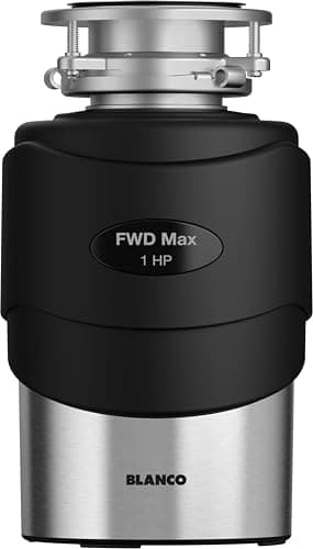 BLANCO FWD Max | Küchenabfallzerkleinerer 1 PS | Abfallentsorger für Spüle in der Küche | Müllzerkleinerer für Entsorgung von Speisereste und Lebensmittelabfälle | 1200 ml Kapazität | Ø 20,3 cm
