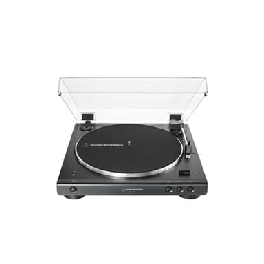 Audio-Technica LP60XBTBK Vollautomatischer Stereo-Plattenspieler mit Riemenantrieb Schwarz